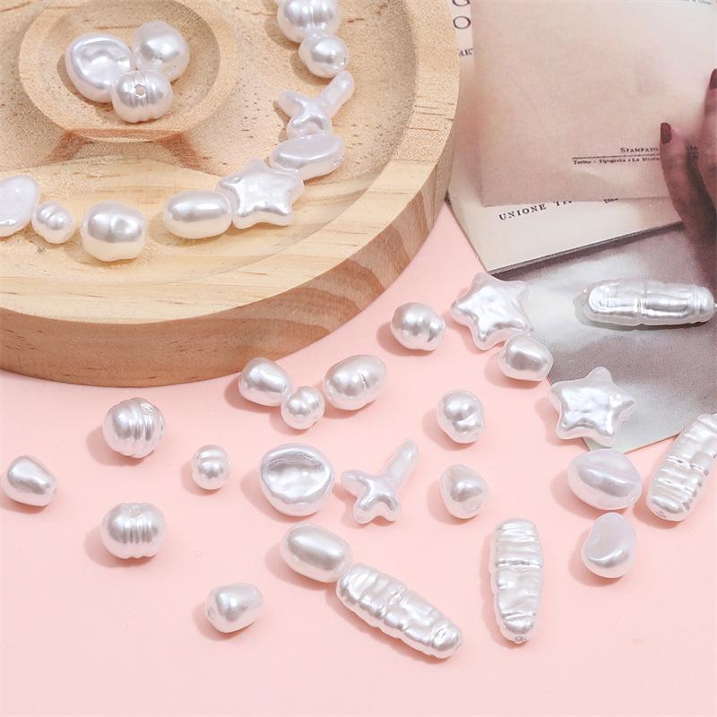 Abs Special-shaped Imitation Pearl Loose Beads Single Diy Handmade Homemade Earrings