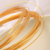 Strong Color Retention, 18k Gold-coated, Silver-coated Semi-hard Wire, No Peeling