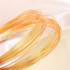 Strong Color Retention, 18k Gold-coated, Silver-coated Semi-hard Wire, No Peeling
