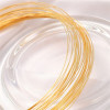 Strong Color Retention, 18k Gold-coated, Silver-coated Semi-hard Wire, No Peeling