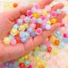 Acrylic Transparent Frosted Five-pointed Star Round Beads Diy Bracelet Necklace