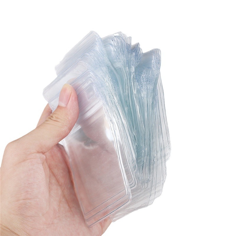 Diy Jewelry Earrings Bracelet Necklace Packaging Bag Pvc Translucent Ziplock Bag Hanging