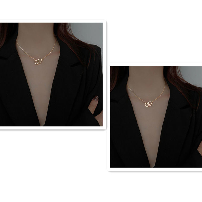 Love Necklace Women's Ins Clavicle Chain Does Not Fade Harajuku Style Simple and
