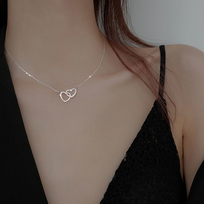 Love Necklace Women's Ins Clavicle Chain Does Not Fade Harajuku Style Simple and