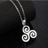 Teen Wolf Triskele Letter Necklace Women's Niche Design European and American Stainless