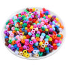 Acrylic Transparent Series Bucket Beads Amazon Hot Selling African Dreadlocks Large Hole