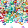 Handmade Beaded Diy Accessories Transparent Color Plated Ab Five-pointed Stars Love Heart