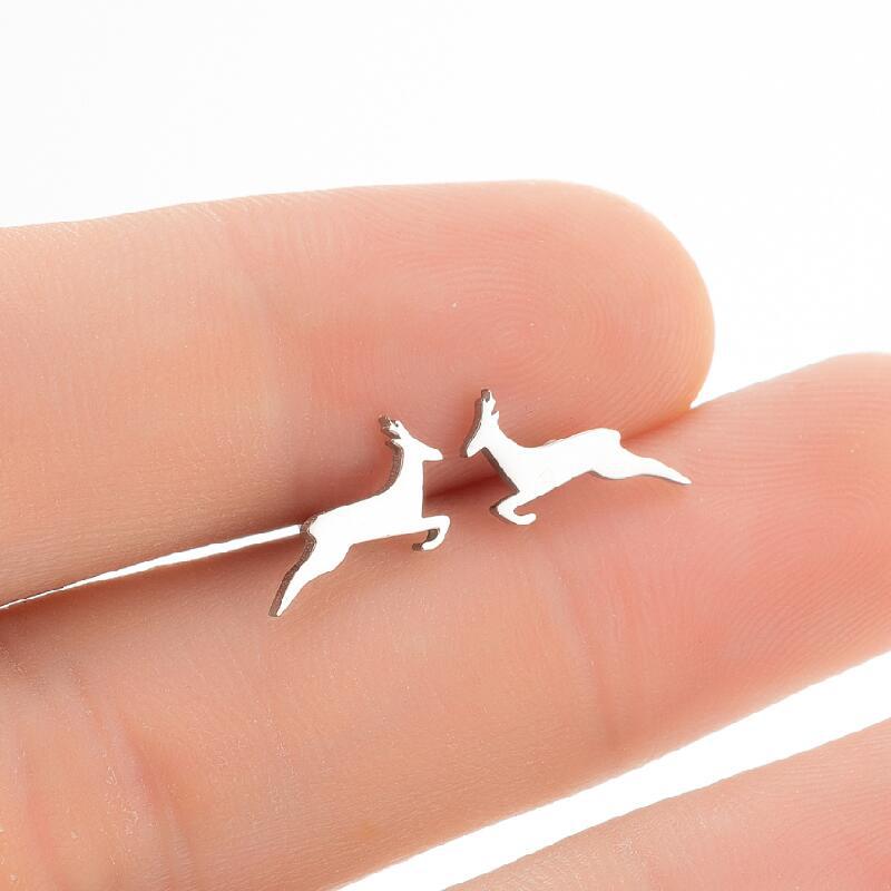 2025 New Winter Deer Snowflake Snowman Pumpkin Ghost Bat Earrings Christmas