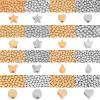 Plastic Five-pointed Star Ccb Gold Electroplating Love Flower Spacer Beads Diy Necklace