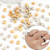 Plastic Five-pointed Star Ccb Gold Electroplating Love Flower Spacer Beads Diy Necklace
