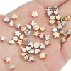 Plastic Five-pointed Star Ccb Gold Electroplating Love Flower Spacer Beads Diy Necklace