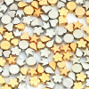 Plastic Five-pointed Star Ccb Gold Electroplating Love Flower Spacer Beads Diy Necklace
