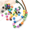 Acrylic Large Hole Round Flower Beads Handmade Diy Beaded Bracelet Necklace Loose Bead