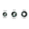 Acrylic Large Hole Round Flower Beads Handmade Diy Beaded Bracelet Necklace Loose Bead