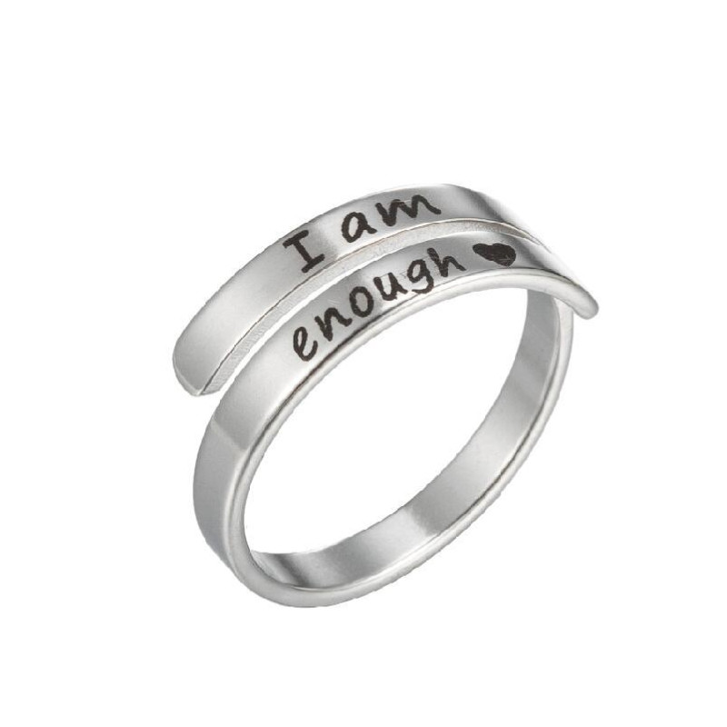 Retro Open Ring Ins Fashion Stainless Steel Adjustable Jewelry Iamenough Multi-layered