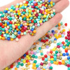 Solid Color Painted Glass Rice Beads Handmade Diy Braided Bracelet Necklace Loose Bead