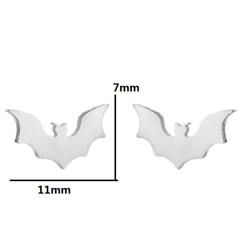 European and American New Personalized Bat Earrings Ins Fashion Versatile Small Animal