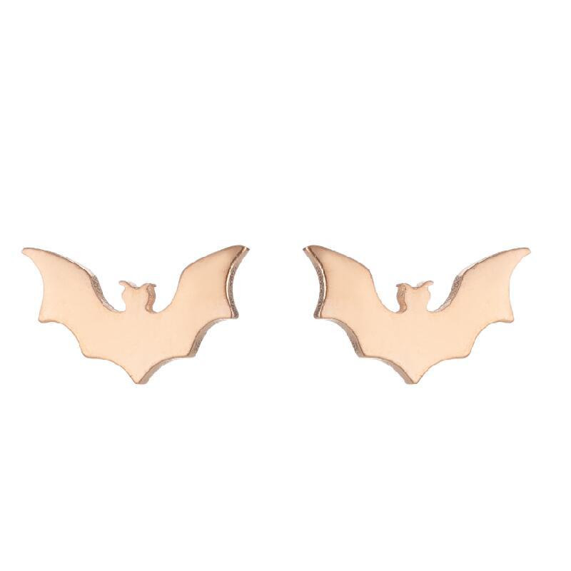 European and American New Personalized Bat Earrings Ins Fashion Versatile Small Animal