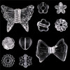Transparent Acrylic Flower Square Loose Beads Diy Jewelry Accessories Hand-woven Bracelet