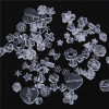 Transparent Acrylic Flower Square Loose Beads Diy Jewelry Accessories Hand-woven Bracelet
