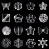 Transparent Acrylic Flower Square Loose Beads Diy Jewelry Accessories Hand-woven Bracelet