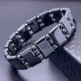 Black Gallstone Magnetic Bracelets Male Couple Pair Bracelet Double Row Beads 2 Yuan