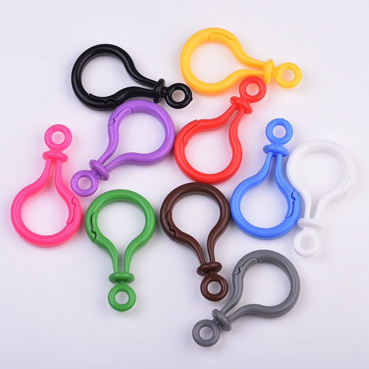 Large Color Light Bulb Buckle, Acrylic 55mm Thickened Plastic Lobster Doll Key Chain, Diy