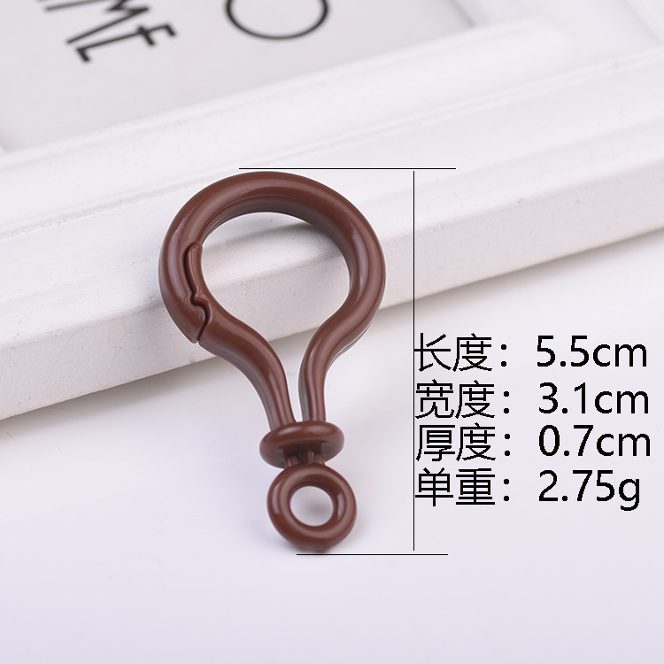 Large Color Light Bulb Buckle, Acrylic 55mm Thickened Plastic Lobster Doll Key Chain, Diy