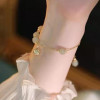 This Life Has a Dream Palace Bell Ringing Bracelet, Clear Retro Ins Niche Design Gift