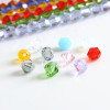 6mm Rhombus Crystal Beads Diy Handmade Bracelet Necklace Pointed Bead Material Glass