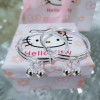 Step One Ring Couple Bracelet Engraved Female Bestie Bell Miao Silver Plated Student
