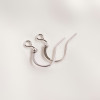 Flat Ear Hook Material Copper Belt Beads Fish Ear Electroplating Jewelry Accessories Diy