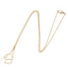 Fashion Stainless Steel Small Animal Necklace Ins Cold Wind Winter Origami Penguin