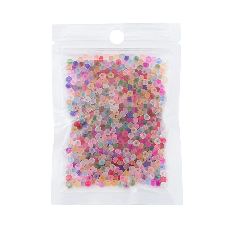 High Quality Transparent Frosted Colorful Rice Beads Handmade Diy Bracelet Necklace