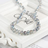 8mm Colored Glass Crystal Wheel Beads Handmade Diy Bracelet Necklace Jewelry Material
