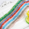 8mm Colored Glass Crystal Wheel Beads Handmade Diy Bracelet Necklace Jewelry Material