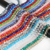 8mm Colored Glass Crystal Wheel Beads Handmade Diy Bracelet Necklace Jewelry Material