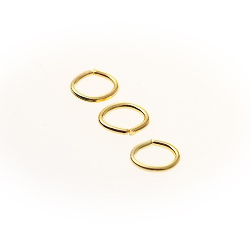 Connecting Oval Ring Egg-shaped Iron Pendant One Pound Per Package Jewelry Diy