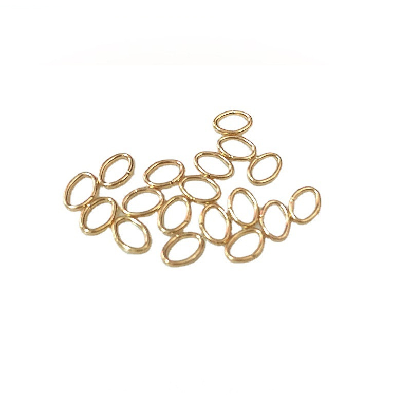 Connecting Oval Ring Egg-shaped Iron Pendant One Pound Per Package Jewelry Diy