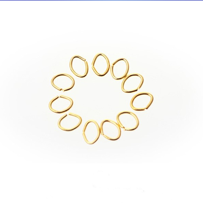 Connecting Oval Ring Egg-shaped Iron Pendant One Pound Per Package Jewelry Diy