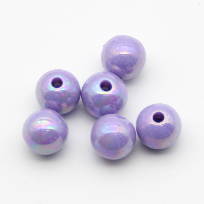 Symphony Acrylic Loose Beads Ab Color Highlight Candy Straight Hole 1 Catties Per Pack