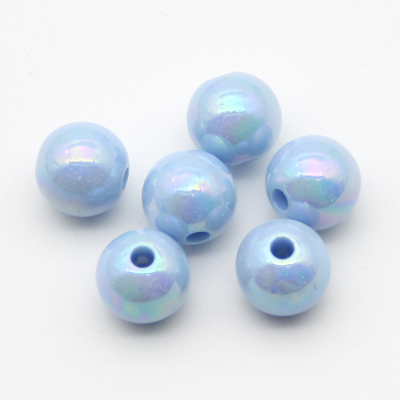 Symphony Acrylic Loose Beads Ab Color Highlight Candy Straight Hole 1 Catties Per Pack