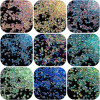 Non-porous Round Beads, Colorful Bubble Rice Glass Microbeads, Handmade Diy Filled Glue