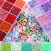 15 Grid Boxed Glass Rice Beads Diy Handmade Bracelet Necklace Earrings Tube & Material