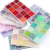 15 Grid Boxed Glass Rice Beads Diy Handmade Bracelet Necklace Earrings Tube & Material