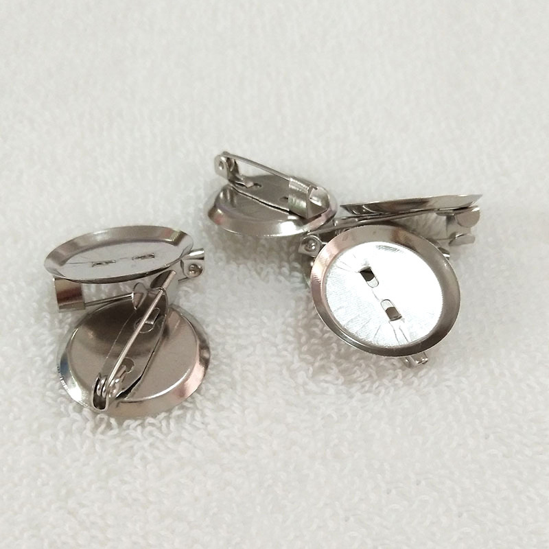 Manufacturer Diy Metal Disc Pin Corsage Clip Brooch Base Tray Jewelry Accessories