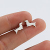 Summer New Cute Little Animal Dachshund Dog Earrings for Women Ins Style Personalized