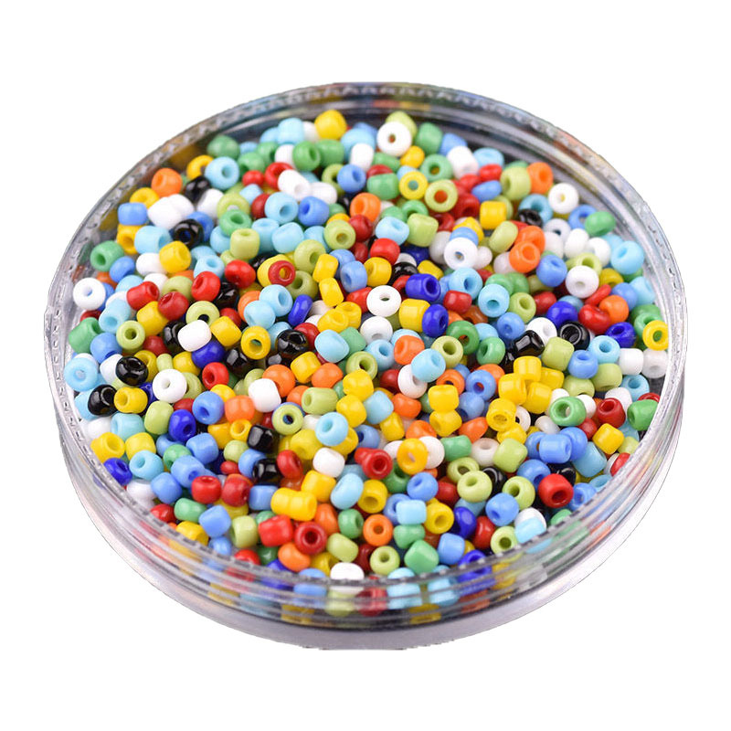 2-4mm Solid Color Rice Beads Glass Handmade Diy Jewelry Earrings Bracelet Necklace