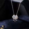 Peace Lock Necklace Women's Ruyi Bell Longevity Pendant Goddess' Day Gift for Mom and