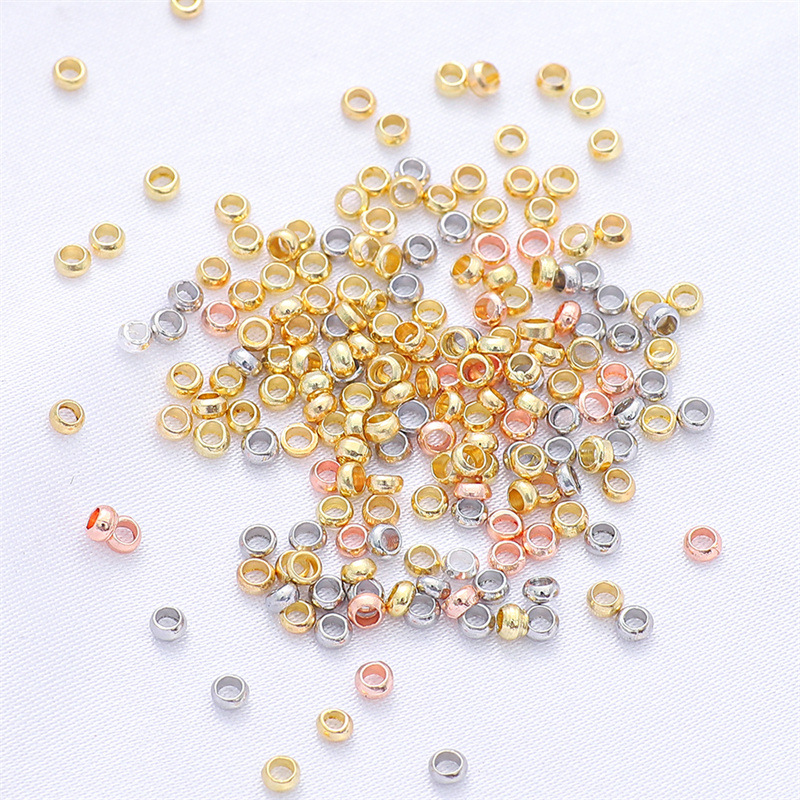 18k Gold-plated Color-preserving Positioning Beads Diy Accessories Material Finishing